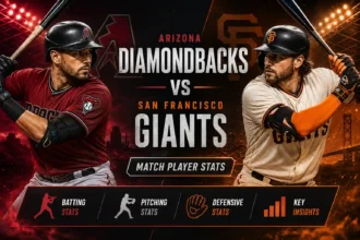 Arizona Diamondbacks vs San Francisco Giants Match Player Stats
