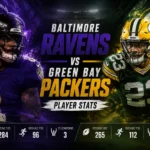 Baltimore Ravens vs Green Bay Packers Match Player Stats