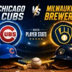 Chicago Cubs vs Milwaukee Brewers Match Player Stats