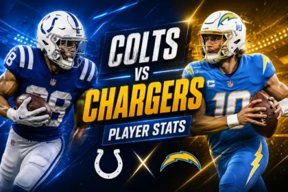 Colts vs Chargers Match Player Stats