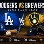 Dodgers vs Milwaukee Brewers Player Stats