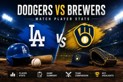Dodgers vs Milwaukee Brewers Player Stats