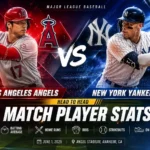New York Yankees vs Los Angeles Angels Match Player Stats