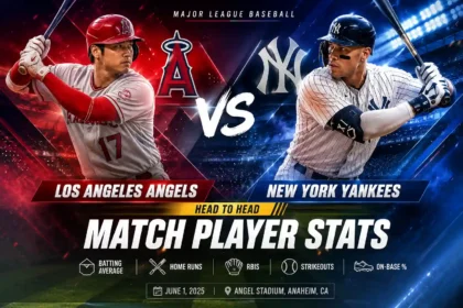 New York Yankees vs Los Angeles Angels Match Player Stats