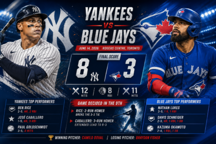 New York Yankees vs Toronto Blue Jays Match Player Stats