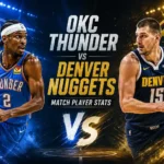 OKC Thunder vs Denver Nuggets Match Player Stats