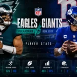 Philadelphia Eagles vs New York Giants Match Player Stats