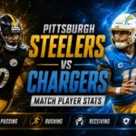 Pittsburgh Steelers vs Chargers Match Player Stats