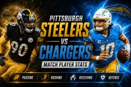 Pittsburgh Steelers vs Chargers Match Player Stats