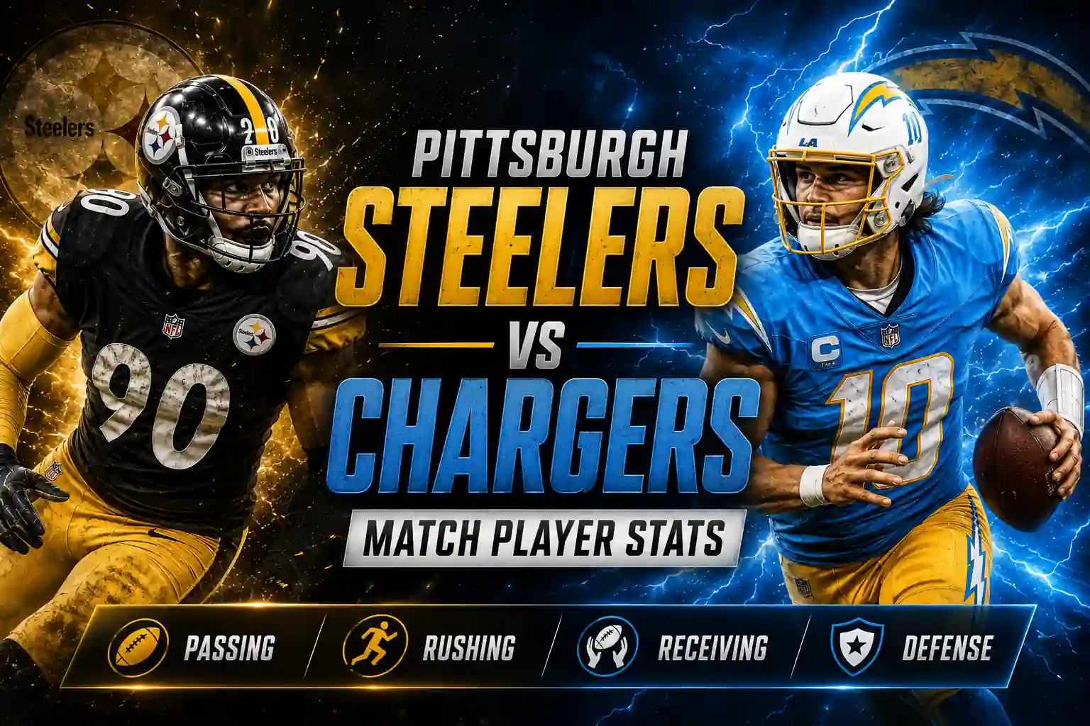Pittsburgh Steelers vs Chargers Match Player Stats