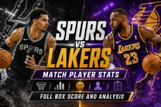 San Antonio Spurs vs Lakers Match Player Stat