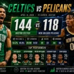 Celtics vs New Orleans Pelicans Match Player Stats