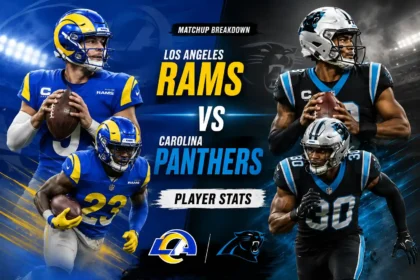 los angeles rams vs carolina panthers match player stats